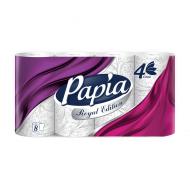 Туалетная бумага "Royal Edition", Papia, 4 слоя, 8 рулонов
