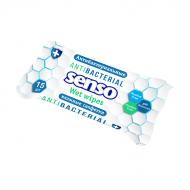 Влажные салфетки "Antibacterial", Senso, 15 шт.