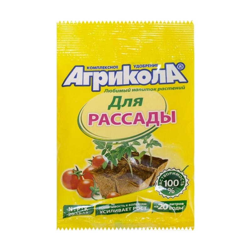 Комплексное удобрение для рассады, Агрикола, марка 6, 50 г - купить ...