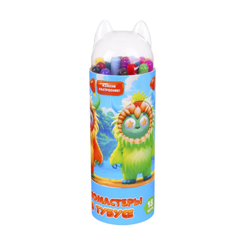 Фломастеры в тубусе, Kid's Fantasy, 18 шт., в ассортименте