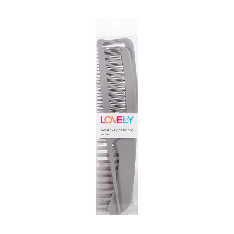 Расчёска для волос, Lovely, 3 шт., в ассортименте