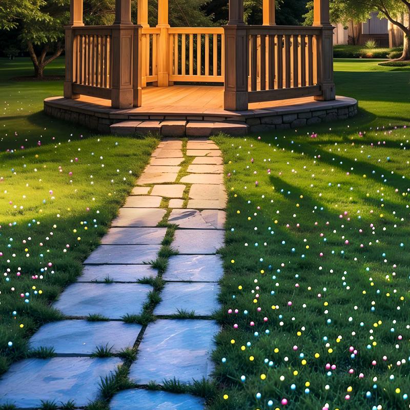 Набор камней светящихся для сада, GreenArt, 50 шт., в ассортименте