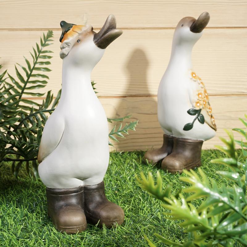 Декорация садовая, "Гусь", GreenArt, 23 см, в ассортименте