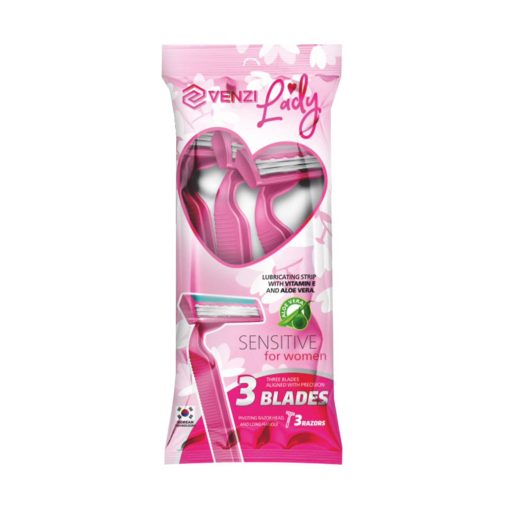 Бритвенные станки "Lady", Venzi, одноразовые, 3 шт. - купить через ...
