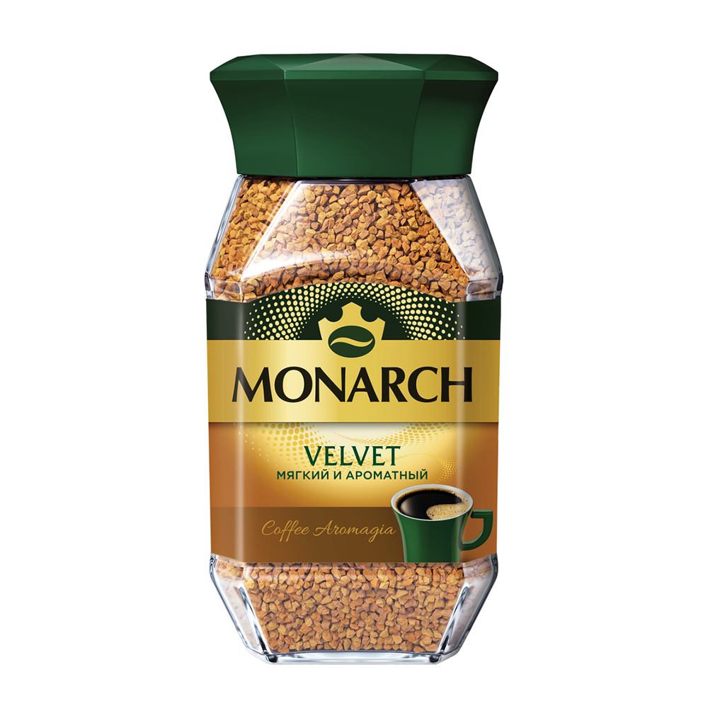 Кофе натуральный растворимый, MONARCH VELVET, 95 г - купить через  интернет-витрину Fix Price Беларусь в г. Минск по цене 9 руб