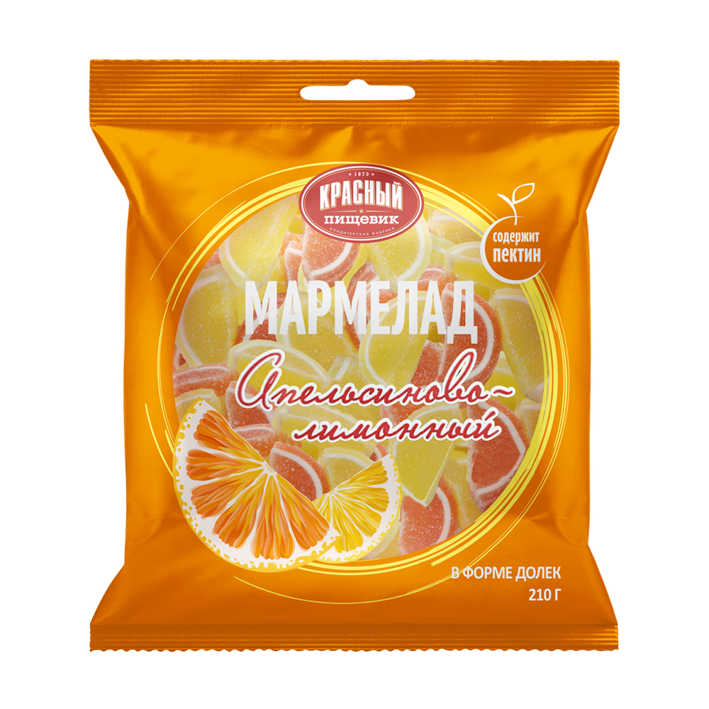 Мармелад апельсиново-лимонный, Красный пищевик, 210 г - купить через ...