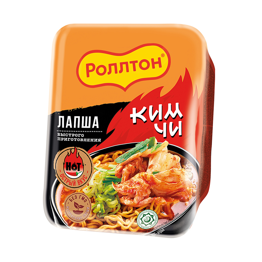 Лапша быстрого приготовления "Кимчи", Роллтон, 90 г - купить через ...