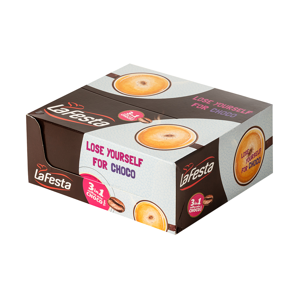 Растворимый кофейный напиток La Festa, 3в1, Choco, 24x12,5 г - купить ...