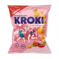 Кукурузные снеки, KROKI, со вкусом краба, 75 г