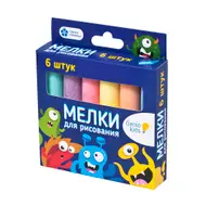 Мелки для рисования, Genio kids, 6 шт.