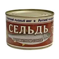 Сельдь, Русский рыбный мир, в томатном соусе, 250 г