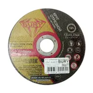 Круг отрезной абразивный, BURY, 125х1,0х22,23 мм, 3 шт.