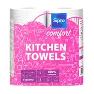 Бумажные полотенца "Comfort", Sipto, 2 слоя, 2 рулона