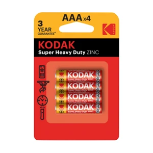 Батарейки, Kodak, ААА, 4 шт.