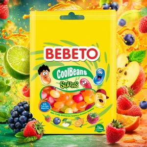 Конфеты жевательные "Cool Beans", BEBETO, 60 г, в ассортименте