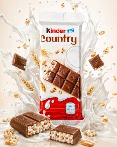 Шоколад молочный, Kinder Country, 23,5 г