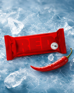 Мороженое эскимо "Red", Jattis, малина-чили, с рисовыми шариками, 70 г