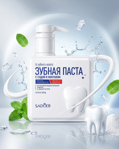 Зубная паста, SADOER, с содой и ментолом, 300 г
