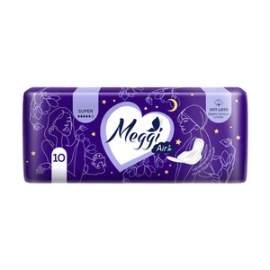 Ночные гигиенические прокладки "Super", Meggi, 10 шт.