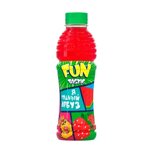 Напиток сокосодержащий, FUN tastic, яблочно-арзубно-клубничный, 0,5 л