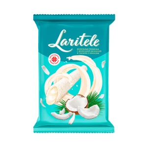 Вафельные трубочки, Laritele, с начинкой, 160 г