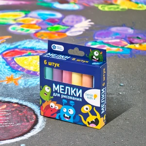 Мелки для рисования, Genio kids, 6 шт.