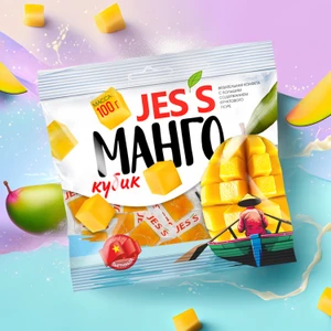 Конфеты жевательные, Jes's, манго, 100 г
