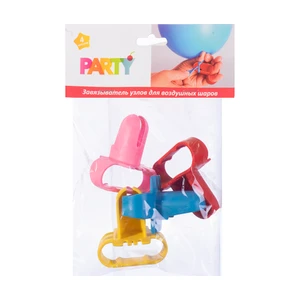 Завязыватель узлов для воздушных шаров, PARTY, 4 шт., в ассортименте
