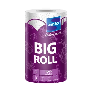 Бумажные полотенца "BIG ROLL", Sipto, 1 рулон, 2 слоя