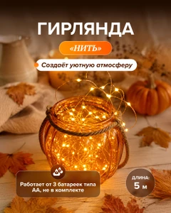 Гирлянда "Нить", 5 м