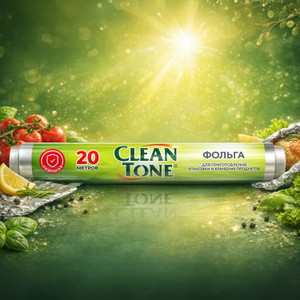 Фольга алюминиевая, CLEAN TONE, 20 м