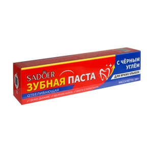 Зубная паста отбеливающая, SADOER, 100 г, в ассортименте
