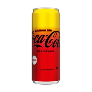 Напиток газированный, Coca-Cola, лимон-лайм, без сахара, 0,33 л