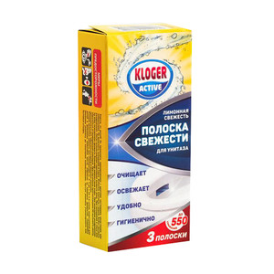 Полоска свежести для унитаза, Kloger, 3 шт., в ассортименте