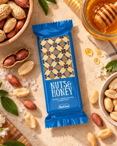Орехово-медовый батончик «Nuts&Honey», Musliland, 45 г, в ассортименте