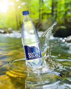 Вода питьевая, BonAqua, сильногазированная, 1 л