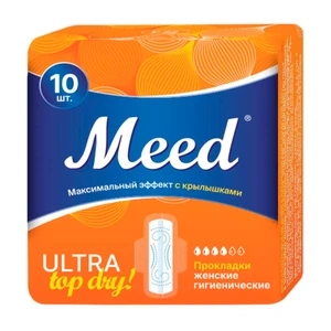 Прокладки "ULTRA Top Dry", Meed, 10 шт.