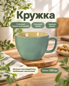 Кружка, O'Kitchen, 530 мл, в ассортименте