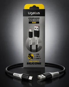 Кабель USB Type-C, Ugelus, 5 А, 2 м