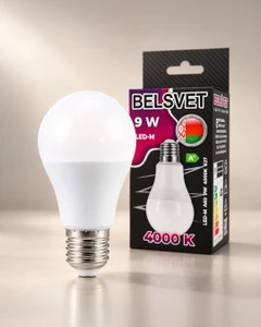 Лампа светодиодная LED-M A60, Belsvet, 9 Вт, Е27