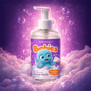 Пенка-мыло для рук детская, Babies, 500 г