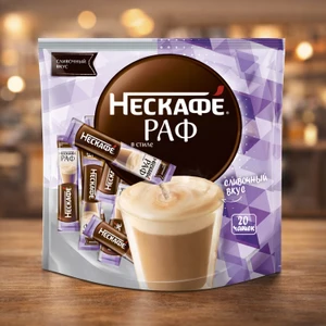 Растворимый кофе "Раф", Nescafe, 20 пакетиков