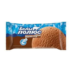 Мороженое пломбир шоколадный, Белы Полюс, брикет, 200 г