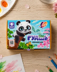 Гуашь "ZOO", Луч, 6 цветов