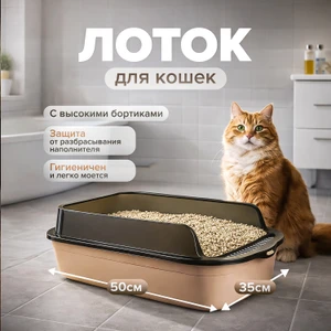 Лоток для кошек, Pet Club, 50х35 см