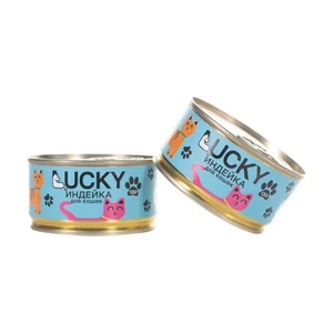 Консерва, Lucky, для кошек, индейка, 130 г, АП