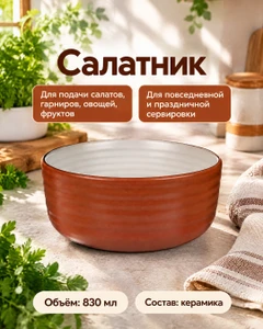Салатник, O’Kitchen, 830 мл, в ассортименте