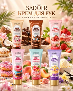Крем для рук, SADOER, 80 г, в ассортименте
