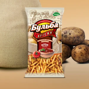 Соломка из картофеля "Бульба Sticks", 75 г, в ассортименте