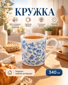 Кружка, O'Kitchen, 340 мл, в ассортименте